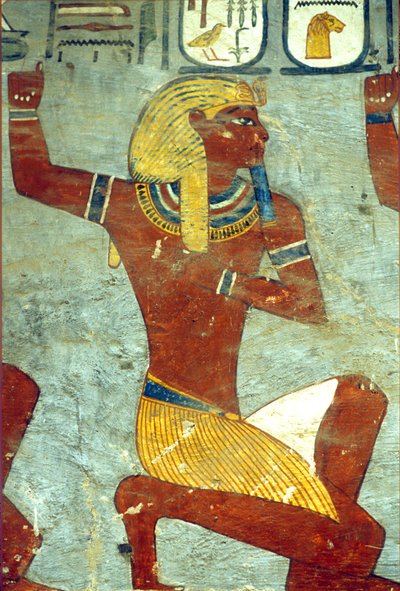 Ókori Egyiptom, Festészet, I. Ramszesz sírja, Théba alkotó: School Egyptian