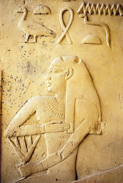 Ókori Egyiptom, falfestmény, Ihy-kápolna, Ihy, Szakkara (fotó) alkotó: School Egyptian
