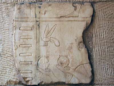 Egy dombormű részlete, Luxor (kő) alkotó: School Egyptian