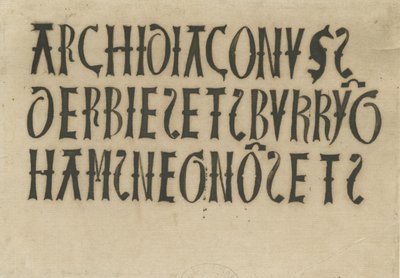 Barton a Needwood-templom alatt - feliratok: tintafakszimile, nd [?18. század] (rajz) alkotó: School English