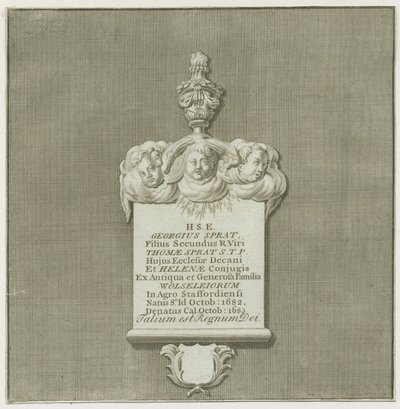 Colwich – Sprat György falfestménye: metszet, és [?XIX. század]. (nyomtatás) alkotó: School English