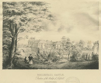 Eccleshall - "Castle" : metszet, és [?XIX. század] (nyomtatás) alkotó: School English