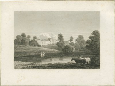 Enville Hall: metszet, és [?18. század vége] (nyomtatás) alkotó: School English