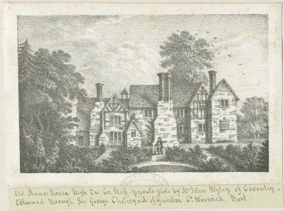 High Onn - Old Manor House: litográfia, és [?XIX. század] (nyomtatás) alkotó: School English