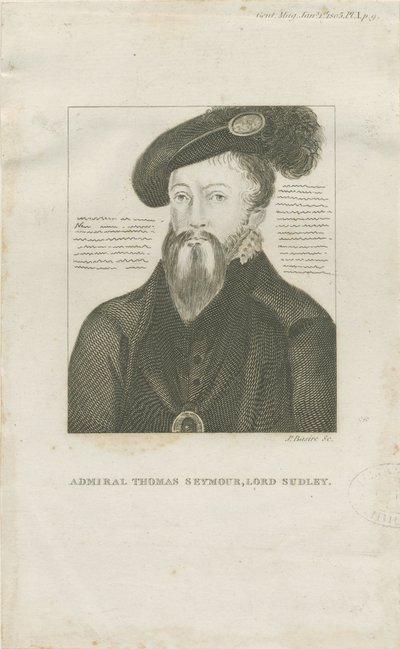 Hill Ridware – Thomas Seymore admirális, Lord Sudley portréja: metszet, nd [c 1805] (nyomtatás) alkotó: School English