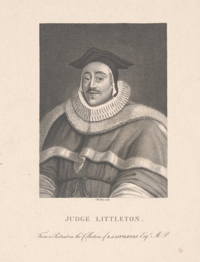 Littleton bíró, C. M. Dien metszet (metszet) alkotó: School English