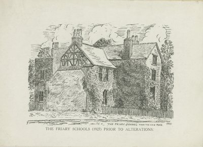 Lichfield - Friary Schools: vonalmetszet alkotó: School English