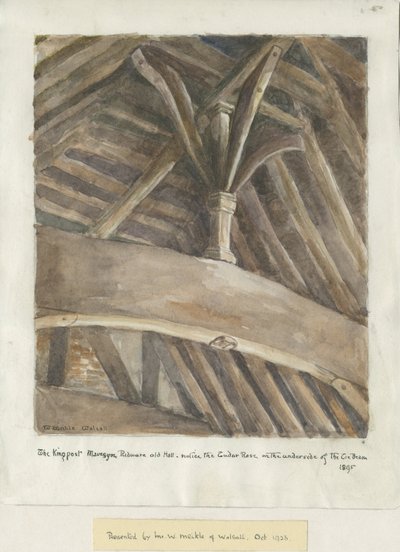 Mavesyn Ridware Hall - Gatehouse: festés alkotó: School English