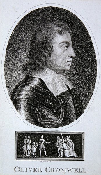 Oliver Cromwell (metszet) alkotó: School English