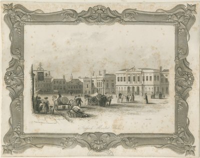 Stafford – Market Place: metszet, nd [c 1841] (nyomtatás) alkotó: School English