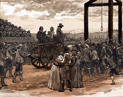 Tyburn I. Károly király uralkodása idején (nyomtatás) alkotó: School English