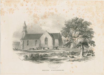 Weeford Church: litográfia alkotó: School English