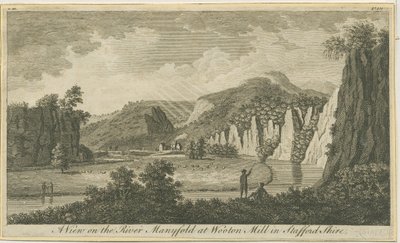 Wetton – Manifold Valley: metszet, és [18. század vége] (nyomtatás) alkotó: School English