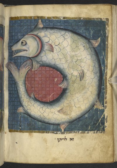 Adja hozzá az MS 11639 f.518v The Leviathan-t a bibliai és egyéb szövegek vegyes részéből ("The Northern French Miscellany" vagy korábbi "The British Museum Miscellany") alkotó: School French