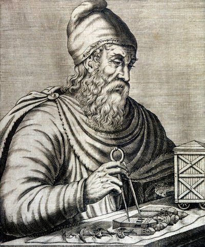 Archimedes (metszet) alkotó: School French