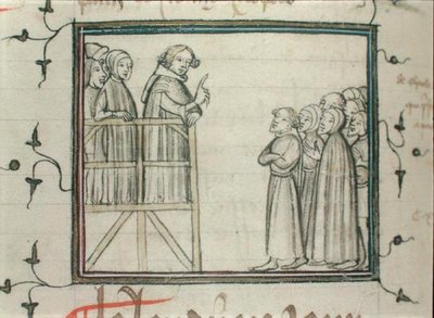 V. Károly (1338-80) a bölcs prédikáció a párizsi Les Halles-ban, 1364-ben alkotó: School French
