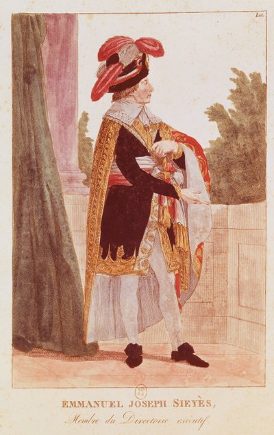 Emmanuel Joseph Sieyes (1748-1836) 18-19. század (színes metszet) alkotó: School French