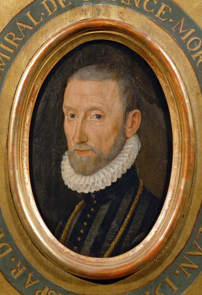 Gaspard de Coligny, admirális, államférfi, a hugenotta párt vezetője, meggyilkolták St ... alkotó: School French