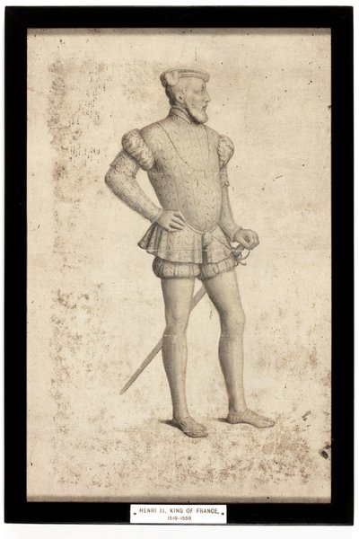 Henrik francia király (ceruza és akvarell papíron) alkotó: School French