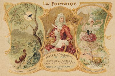 Jean de La Fontaine (nyomtatás) alkotó: School French