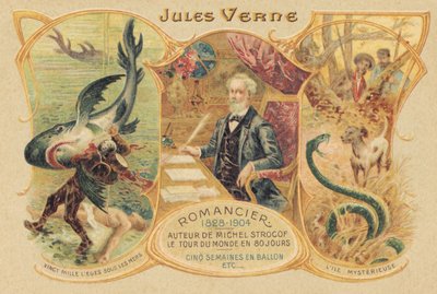 Jules Verne és híres művei (nyomtatás) alkotó: School French