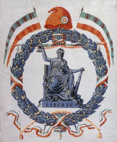 Liberty: A forradalom és a köztársaság allegóriája alkotó: School French