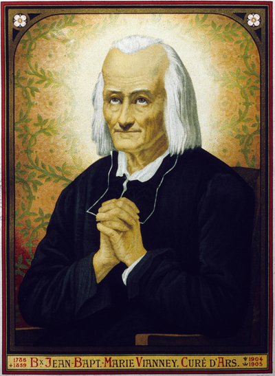 Saint Jean Baptiste Vianney (színes litó) alkotó: School French