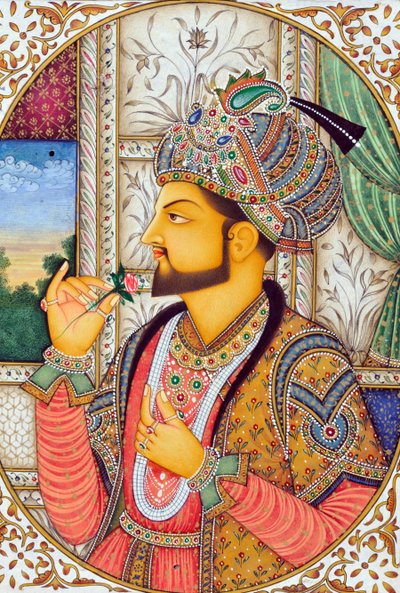 Miniatűr festmény Mogul császár Shah Jahan India Ázsia India Ázsia alkotó: School Indian