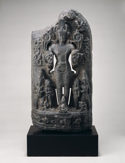 Surya, c. 11. század (fekete klorit) alkotó: School Indian