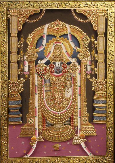 Tirupati Balaji arany dombornyomott India Ázsia alkotó: School Indian