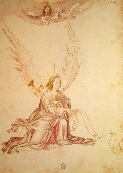 Gábriel arkangyal (tinta és mosás papíron) alkotó: School Italian