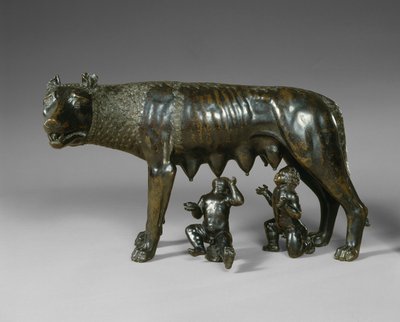 A Capitolium farkasa Romulus és Remus szoptatása alkotó: School Italian