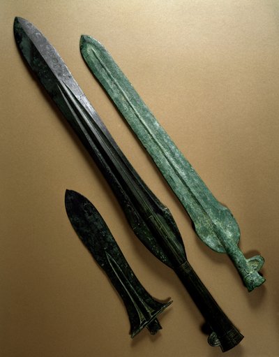 Bronz lándzsahegyek, Yayoi korszak (Kr. e. 300) alkotó: Japanese School