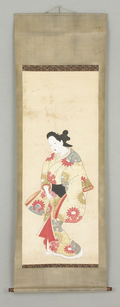 Női figura virágos ruhában alkotó: Japanese School