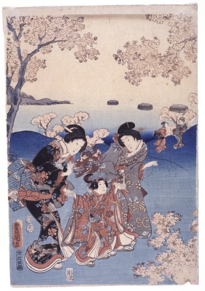 Cím nélkül (színes fametszet) alkotó: School Japanese
