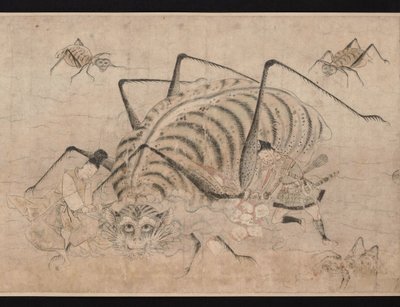 Yorii Tsuchigumo (Yorii Kiking Tsuchigumo) a Tsuchigumóval (Démon Seng-nee) ellenáll a Tsuchigumonak. alkotó: School Japanese
