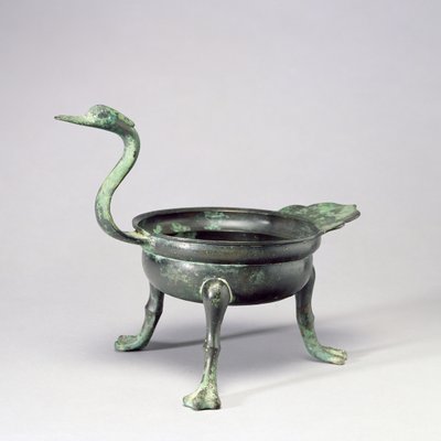 Állvány kacsafejű fogantyúval, Paekche Királyság, 6-7. század (bronz) alkotó: School Korean