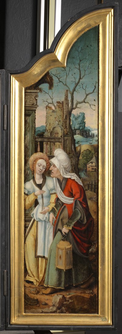 Pásztorok imádása (bal oldali triptichon tábla) alkotó: School Netherlandish
