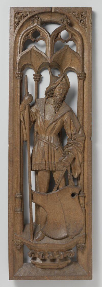 Panel egy orgonadobozból, c. 1510-20 (tölgy, polikrómia nyomaival) alkotó: School Netherlandish