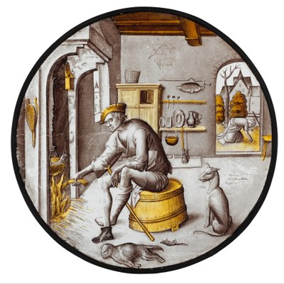 Sorgheloos ("Gondtalan") a szegénységben alkotó: School Netherlandish
