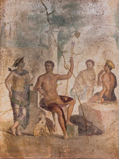 Meleager és Atalanta, Pompeji alkotó: School Roman