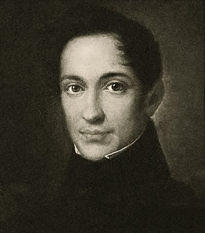 Alexander Herzen portréja (litho) alkotó: School Russian