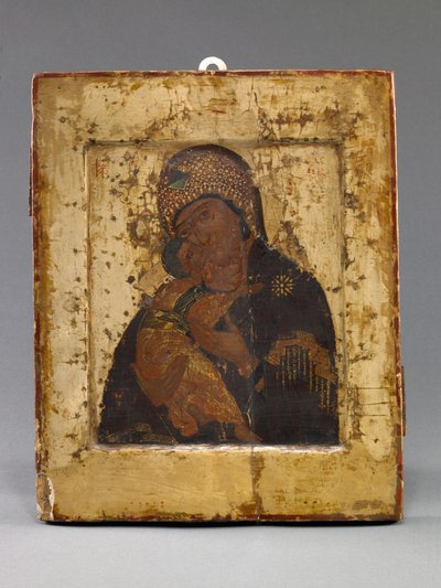 Volokolamszkaja Istenanya (tempera, tábla) alkotó: School Russian