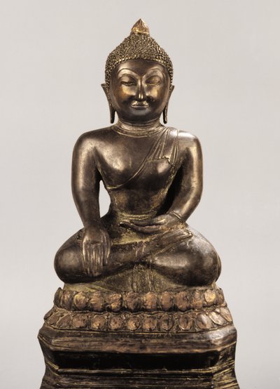 Buddha-kép az Ayutthaya-korszakból (bronz) alkotó: School Siamese