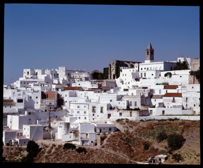 Kilátás a Vejer de la Frontera-ra, Andalúzia, Spanyolország alkotó: School Spanish