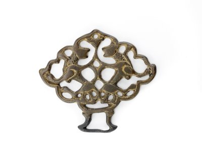 Dísz oroszlánpárral, Seljud-dinasztia, valószínűleg 13. század (bronz aranyozás nyomaival) alkotó: School Turkish