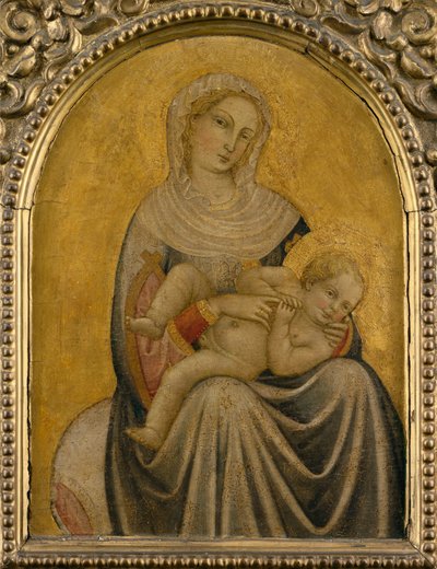 Szűz és gyermek, 1420 körül (tempera a panelen) alkotó: School Tuscan