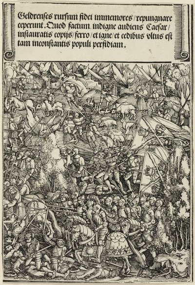 A második háború Gueldresben, I. Maximilian diadalívéből alkotó: School of Albrecht Dürer