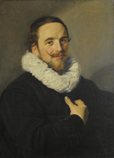Egy úriember portréja alkotó: School of Frans Hals