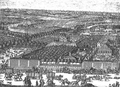 Német negyed Nemetskaya sloboda Moszkvában, 1705 alkotó: Schoonebeek